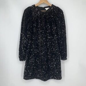 H&M  Black Sequin Mini Dress